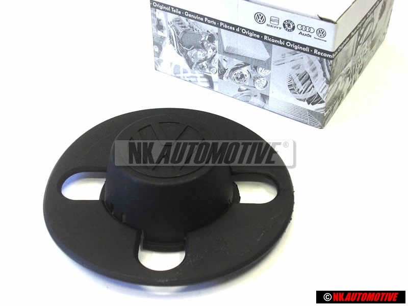 Genuine VW Steel Wheel Rim Centre Plastic Cap Cover Black - 871601171
