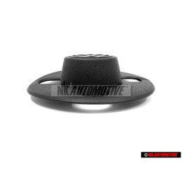 Genuine VW Steel Wheel Rim Centre Plastic Cap Cover Black - 871601171