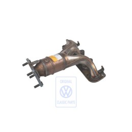 Genuine VW Exhaust Manifold With Catalytic Converter - 030253052AX
