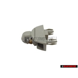Genuine VW Retainer For Sun Visor Pearl Grey - 6R0857561 Y20