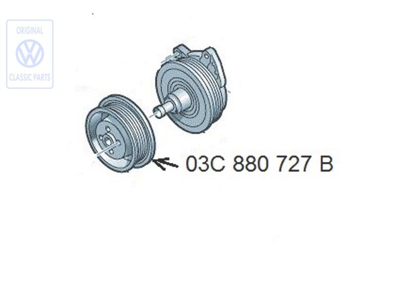 Genuine VW Pulley - 03C880727B