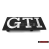 Genuine VW GTI Front Grill Badge Emblem Brushed Silver - 171853679