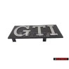 Genuine VW GTI Front Grill Badge Emblem Brushed Silver - 171853679