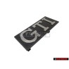Genuine VW GTI Front Grill Badge Emblem Brushed Silver - 171853679