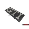 Genuine VW GTI Front Grill Badge Emblem Brushed Silver - 171853679