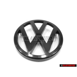 Genuine VW Front Grill Badge Emblem Black - 171853601