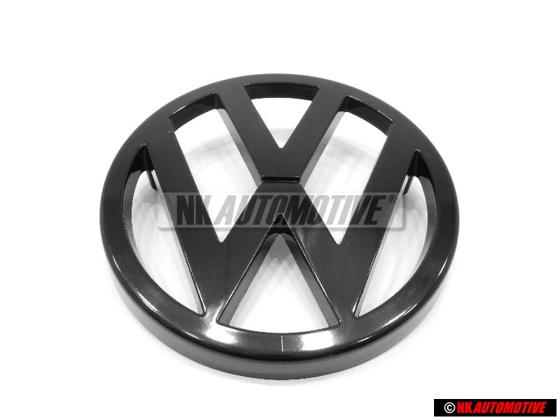 Genuine VW Front Grill Badge Emblem Black - 171853601
