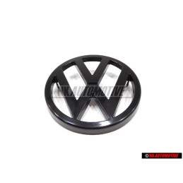 Genuine VW Front Grill Badge Emblem Black - 171853601