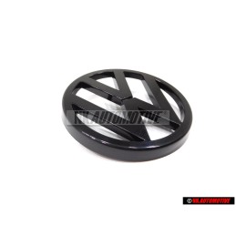 Genuine VW Front Grill Badge Emblem Black - 171853601