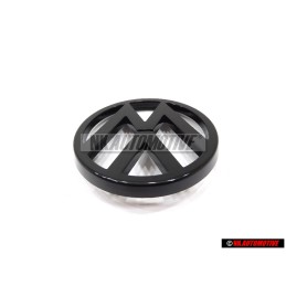 Genuine VW Front Grill Badge Emblem Black - 171853601