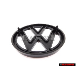 Genuine VW Front Grill Badge Emblem Black - 171853601