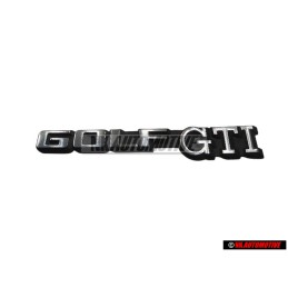 Genuine VW GOLF GTI Rear Badge Emblem Brushed Silver - 191853687C