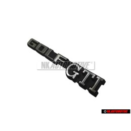 Genuine VW GOLF GTI Rear Badge Emblem Brushed Silver - 191853687C