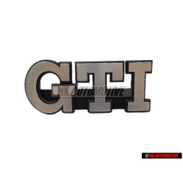 Genuine VW GTI Front Grill Badge Emblem Brushed Silver - 191853679L