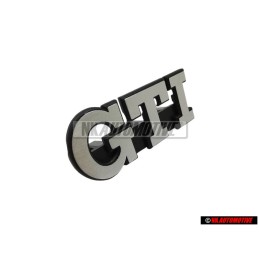 Genuine VW GTI Front Grill Badge Emblem Brushed Silver - 191853679L