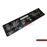 Genuine Audi Audi Sport License Plate Holder - 3291900100