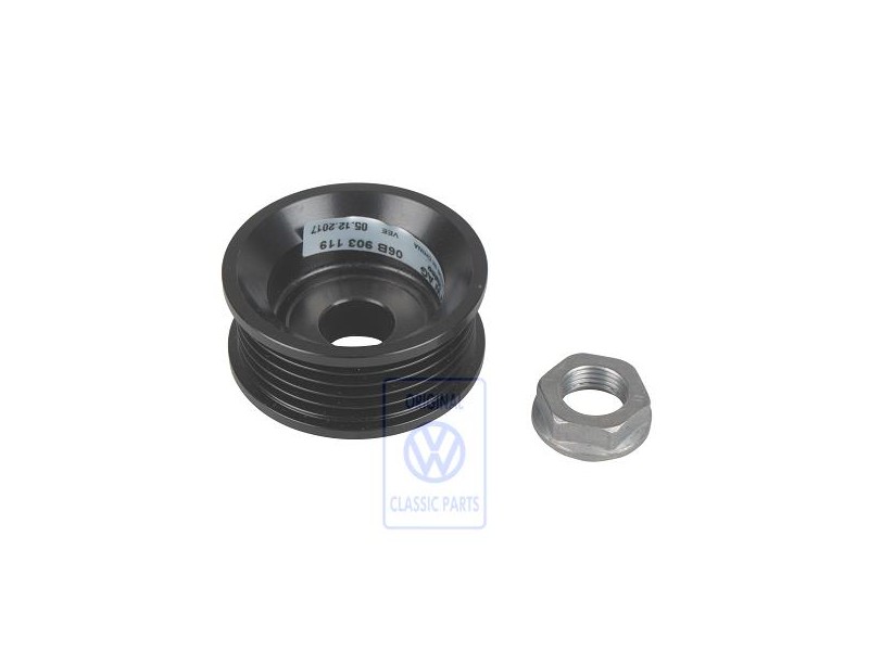 Genuine VW Poly V-Belt Pulley - 06B903119