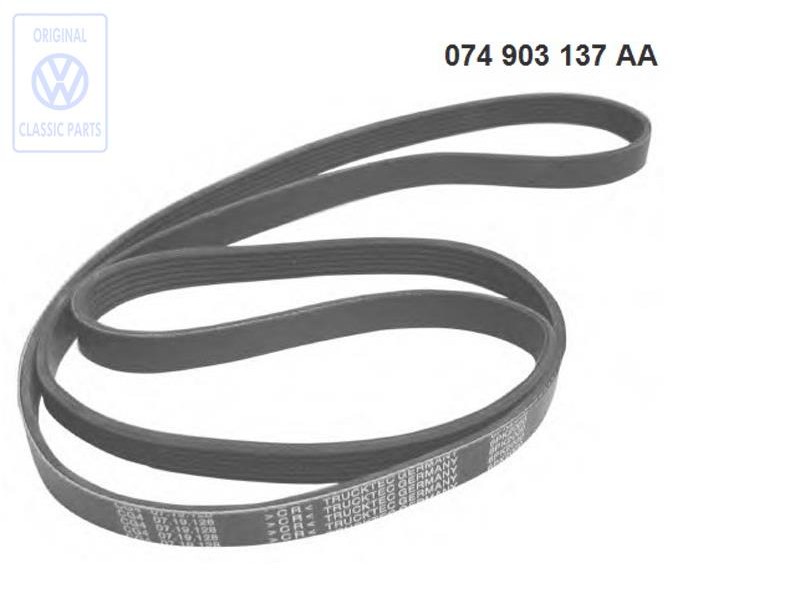 Genuine VW Poly-V-Belt - 074903137AA