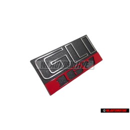 Genuine VW GLI 16V Front Grill Badge Emblem Black Red - 165853679E