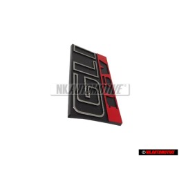 Genuine VW GLI 16V Front Grill Badge Emblem Black Red - 165853679E
