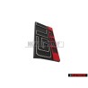 Genuine VW GLI 16V Front Grill Badge Emblem Black Red - 165853679E
