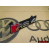 Genuine Audi RS4 Front Grill Badge Emblem Black Chrome Red - 8E0853736E 2ZZ