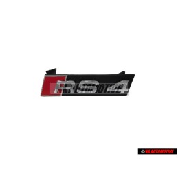 Genuine Audi RS4 Front Grill Badge Emblem Black Chrome Red - 8E0853736E 2ZZ