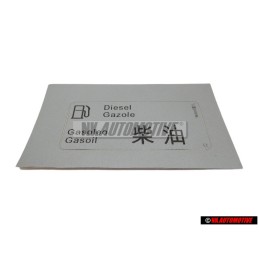 Genuine VW Sticker 'Diesel-Gazole' - 068010020