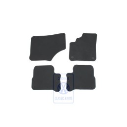 Genuine VW 1 Set Foot Mats Black Bluemotion - 12E863011 CBA