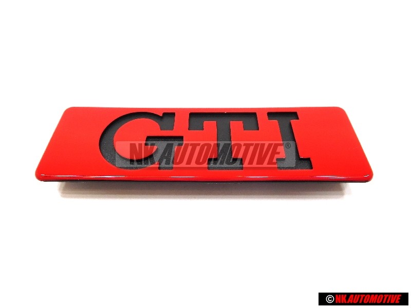 Genuine VW GTI Side Badge Emblem Red - 191853714
