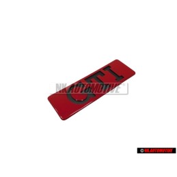 Genuine VW GTI Side Badge Emblem Red - 191853714
