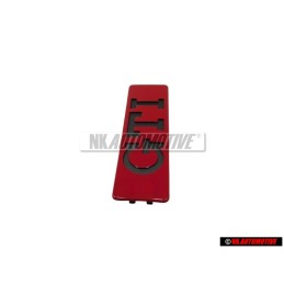Genuine VW GTI Side Badge Emblem Red - 191853714