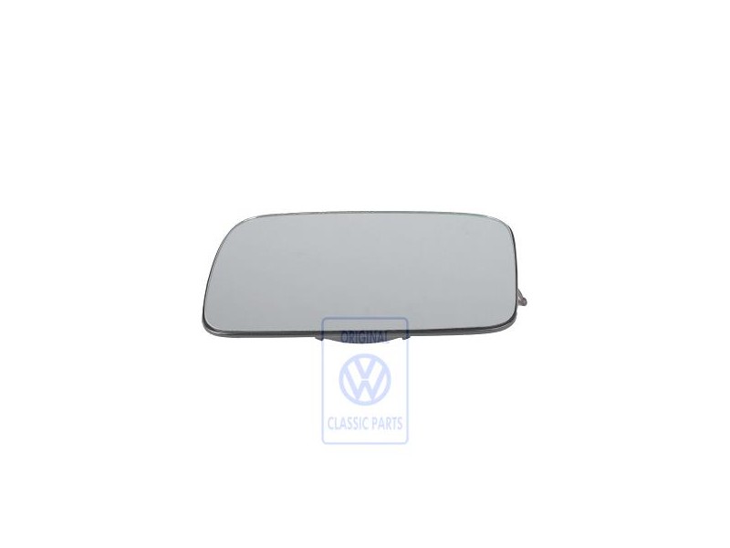 Genuine VW Mirror Glass (Flat) With Plate - 191857521T