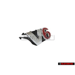 Genuine VW V6 Front Grill Badge Emblem Chrome Red - 1J6853679A GQF