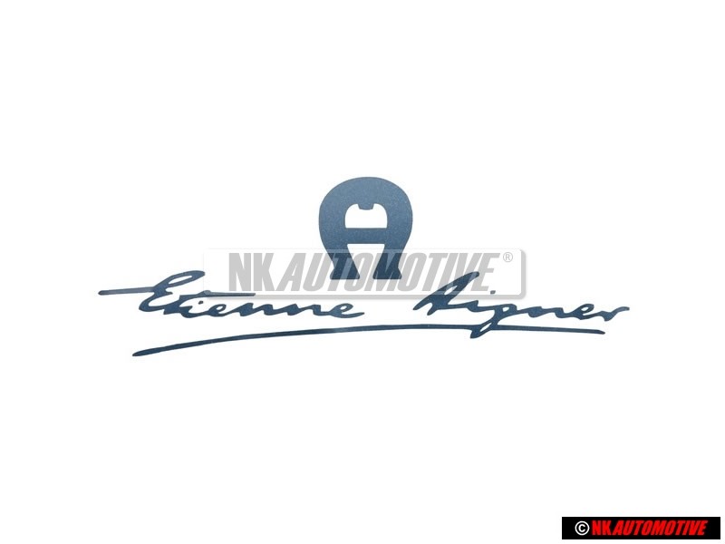 VW Classic Parts Etienne Aigner Decal Blue - 155853687G F26