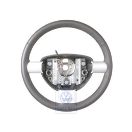 Genuine VW Steering Wheel (Leather) Satin Black - 1C0419091DPOBC