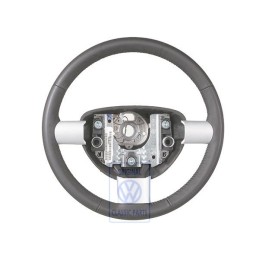 Genuine VW Steering Wheel (Leather) Black - 1C0419091DQE74