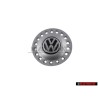 Genuine VW Hub Cap Brilliant Chrome/Dolomite Grey - 1C0601149A GRB