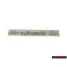 Genuine VW Inscription Silver - 1C0853313 3BU