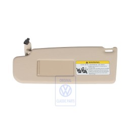 Genuine VW Sun Visor With Mirror And Cover Cream - 1C0857551E 2J6
