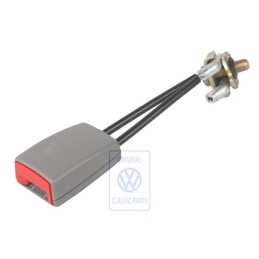 Genuine VW Belt Latch Flannel Grey/Fire Red - 1C0858494A FCP