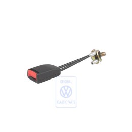 Genuine VW Belt Latch Satin Black/Fire Red - 1C0858676 FCN