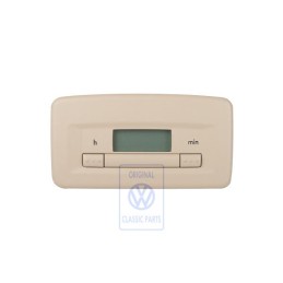 Genuine VW Digital Clock Cream Beige - 1C0919203 3PT