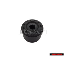 Genuine VW Wheel Bolt Lug Nut Cover Cap Satin Black - 6X0601173B 9B9