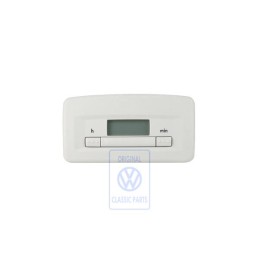 Genuine VW Digital Clock Pearl Grey - 1C0919203A Y20
