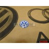 Genuine VW Key Badge Emblem White Blue - 3B0837891