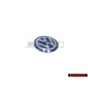 Genuine VW Key Badge Emblem White Blue - 3B0837891