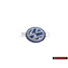 Genuine VW Key Badge Emblem White Blue - 3B0837891
