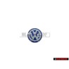 Genuine VW Key Badge Emblem White Blue - 3B0837891