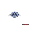 Genuine VW Key Badge Emblem White Blue - 3B0837891